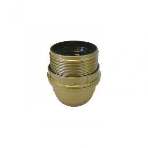 Douille 1/2 filetée E27 TIBELEC, plastique, or 60 W