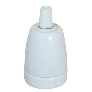 Douille e27 ceramique blanc d46mm tibelec
