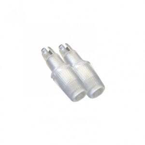 Lot de 2 serre câbles TIBELEC, plastique, blanc