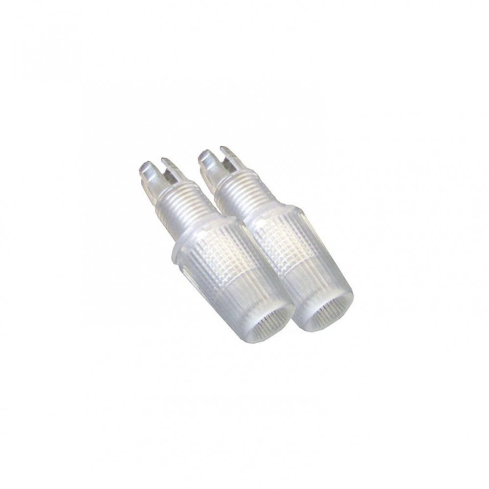 Lot de 2 serre câbles TIBELEC, plastique, blanc