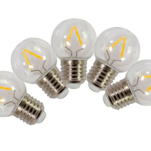 Lot de 5 ampoules led à filament clair E27 130 Lm ~ 18 W