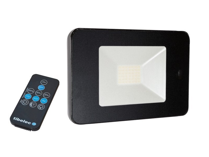 Projecteur À Fixer À Détection Extérieur Led Intégrée 2600 Lm Noir