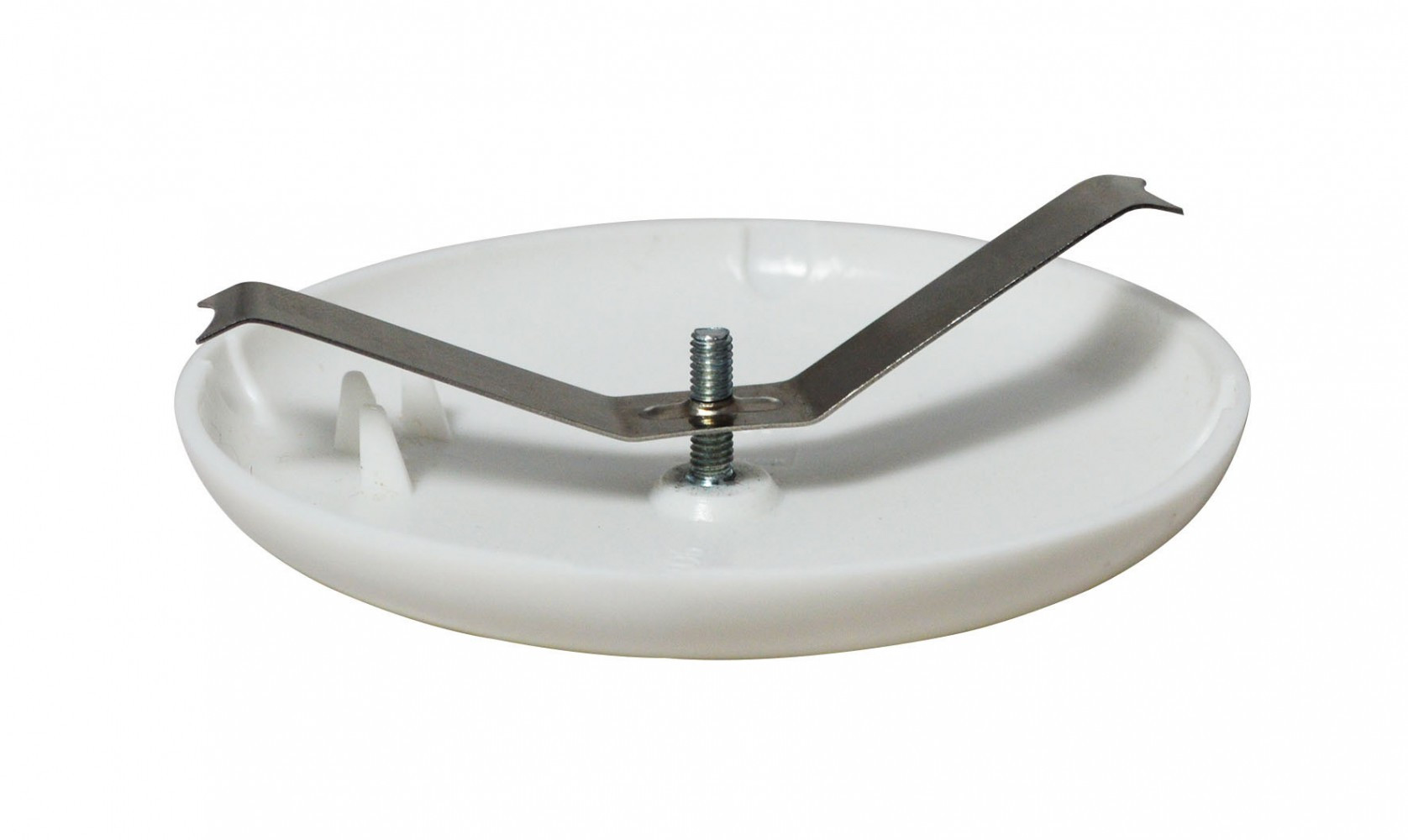 Rosace cache-fil TIBELEC, plastique, blanc