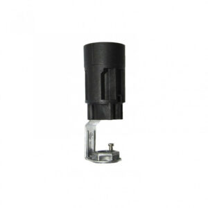 Support E14 TIBELEC, plastique, noir 60 W