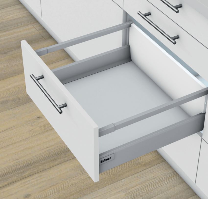 Tiroir côté double parois ANTARO Blumotion 228 x 350 mm BLUM ANT358D350GR
