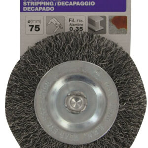 Brosse circulaire perceuse pour métal TIVOLY, Diam.75 mm