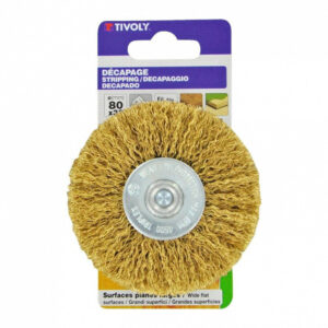 Brosse circulaire perceuse pour metal TIVOLY, Diam.80 mm