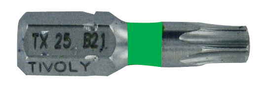 Embout de vissage torx inox n° 25 TIVOLY 11524522500