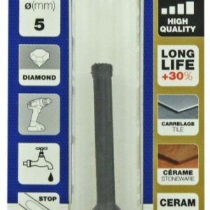 Foret diamant pour carrelage en grès, diam. 5 mm TIVOLY