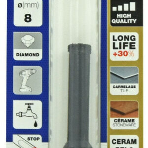 Foret diamant pour carrelage en grès, diam. 8 mm TIVOLY