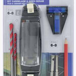 Kit perçage carrelage grès cérame, Diam.6 et 8 mm TIVOLY