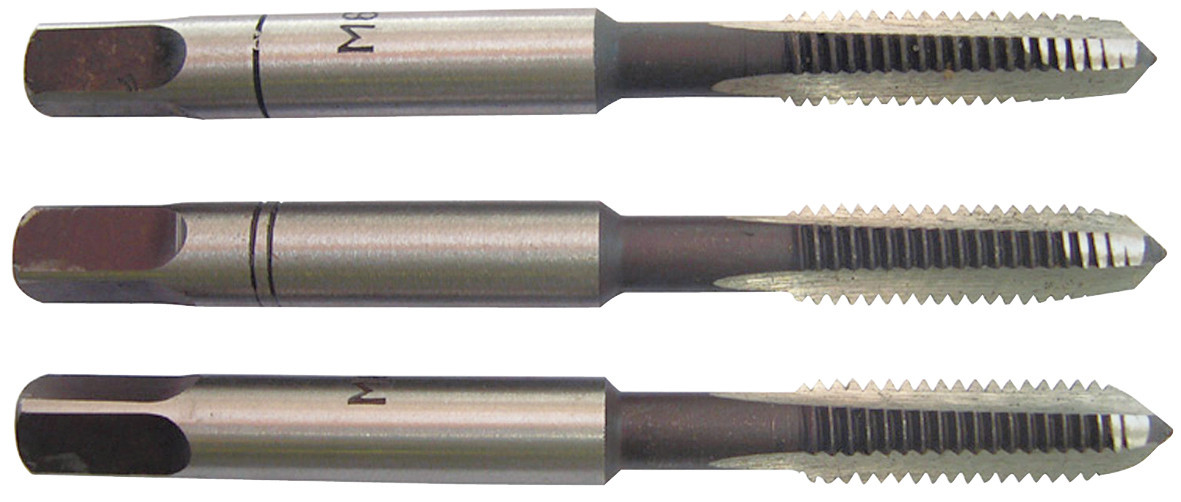 Lot de 3 tarauds métal, Diam.3 mm TIVOLY