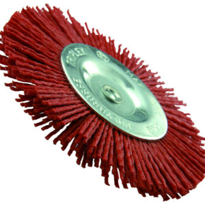 Polybrosse rouge circulaire pour bois TIVOLY, Diam.100 mm