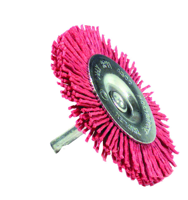 Polybrosse rouge circulaire pour bois TIVOLY, Diam.75 mm