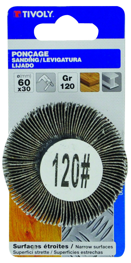 Roue à lamelles pour métal TIVOLY, Diam.30 mm