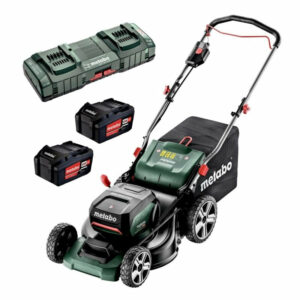 Tondeuse sans fil METABO RM 36-18 LTX BL 46 - 18V - 2 batteries 5,2Ah + chargeur