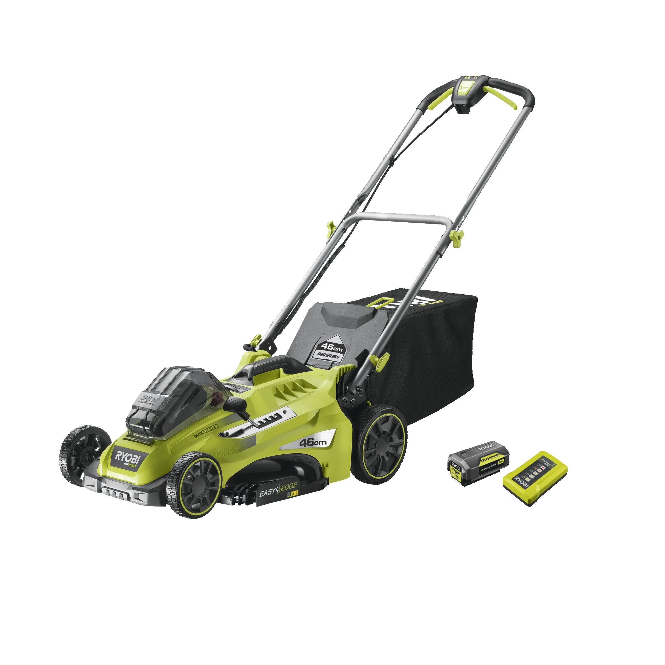 Tondeuse tractée à la demande POWER ASSIST™ Brushless 36V MAX POWER - 46 cm (1 x 5,0 Ah)
