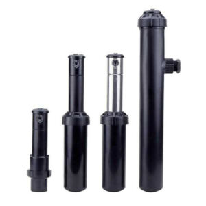 Arroseur T5 inox escamotable - Emergence de 12,7 cm - Secteur réglable 40 à 360° - Portée 7,6 à 15,2m - RapidSet