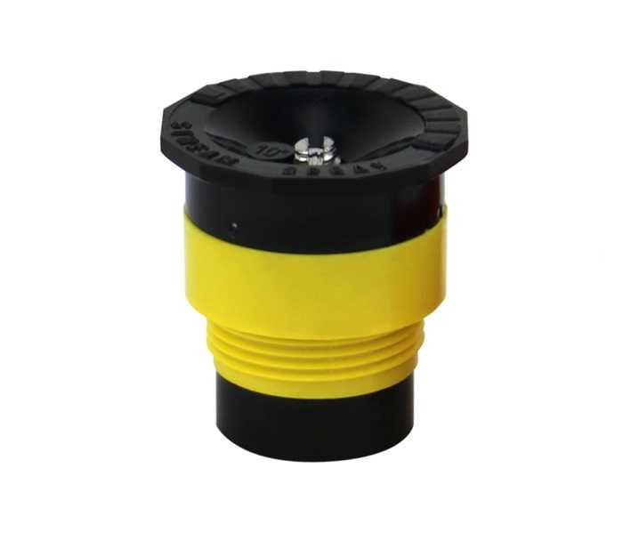 Buse MPR+ à jets dirigés 35SSH pour tuyère 570Z & LPS - Jaune - Débit 180 l/h - Angle préréglé 180° - Traj. 35° - Portée 6m