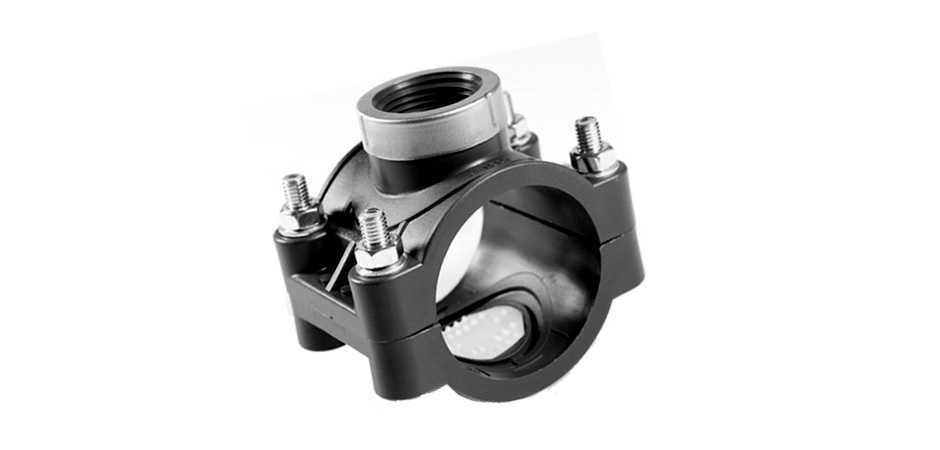 Collier de prise en charge SAB Filetage BSP - Ø32 x 1/2" Renforcement INOX 654