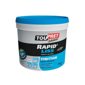 Enduit De Lissage 1.5 Kg En Pâte, Pour Mur / Plafond Intérieu