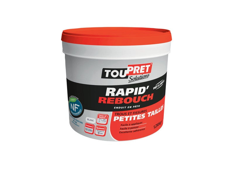 Enduit De Rebouchage 1.25 Kg En Pâte, Pour Mur / Plafond I