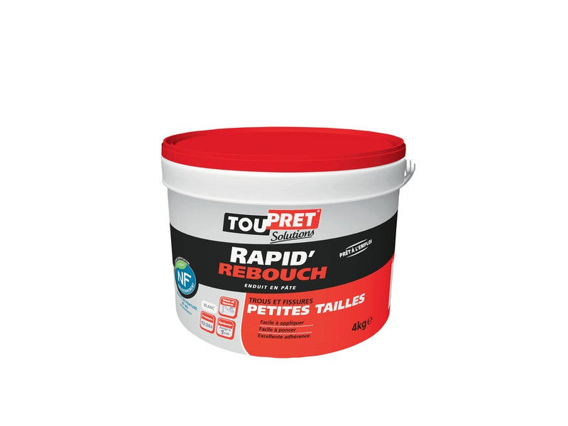 Enduit De Rebouchage 4 Kg En Pâte, Pour Mur / Plafond Inté