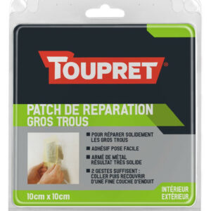 Patch de reparation gros trous Toupret 10 cm x 10 cm