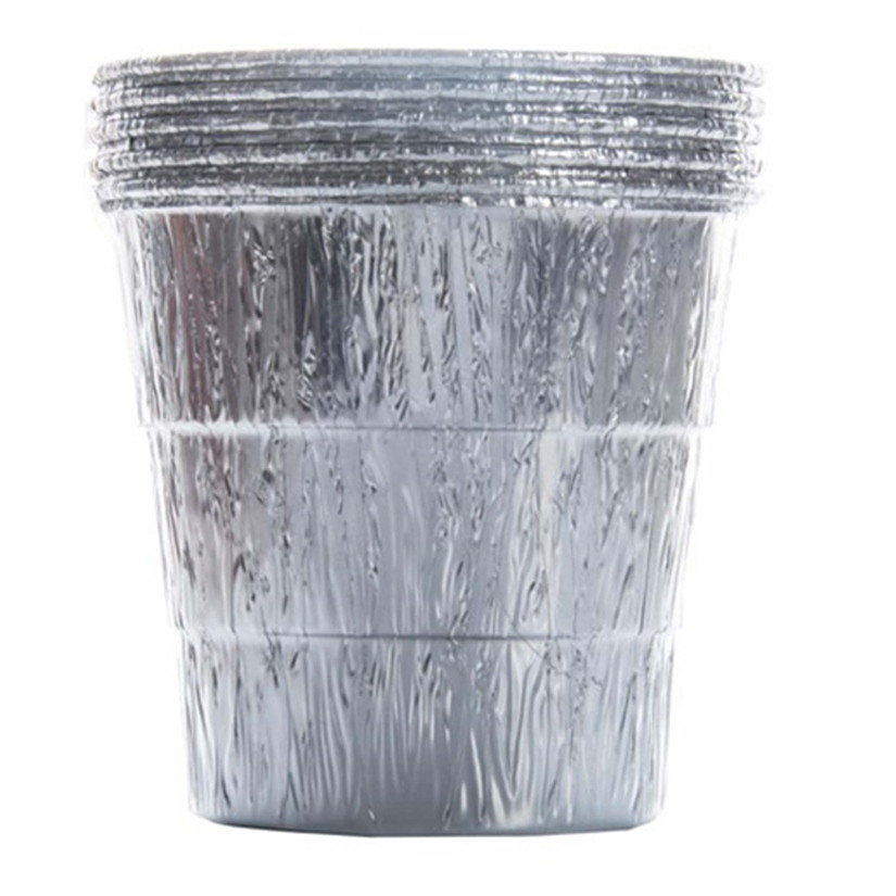 5 Seaux aluminium de récupération de graisses (Pro, Ironwood) - 14 x 12 x 11 cm