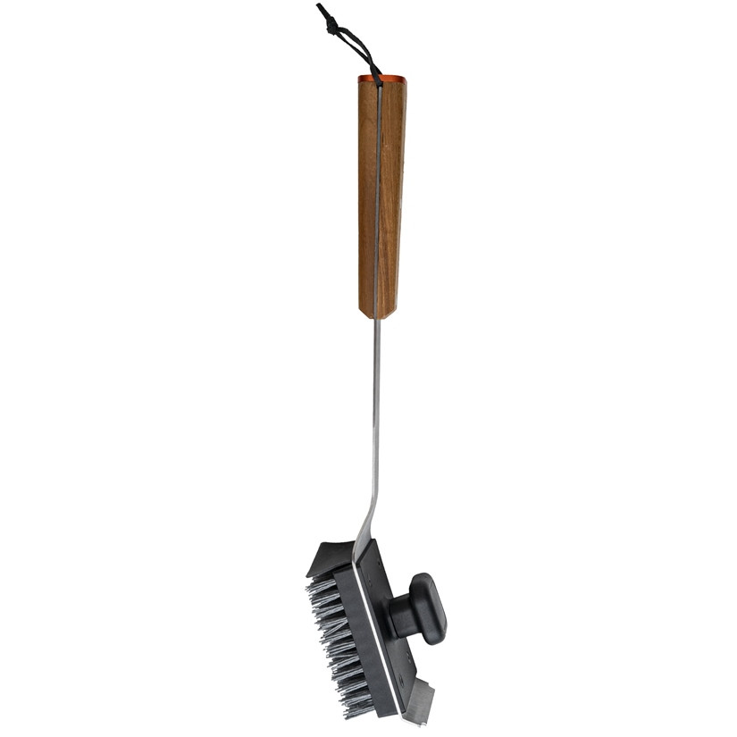 Brosse de nettoyage pour barbecue - manche bois