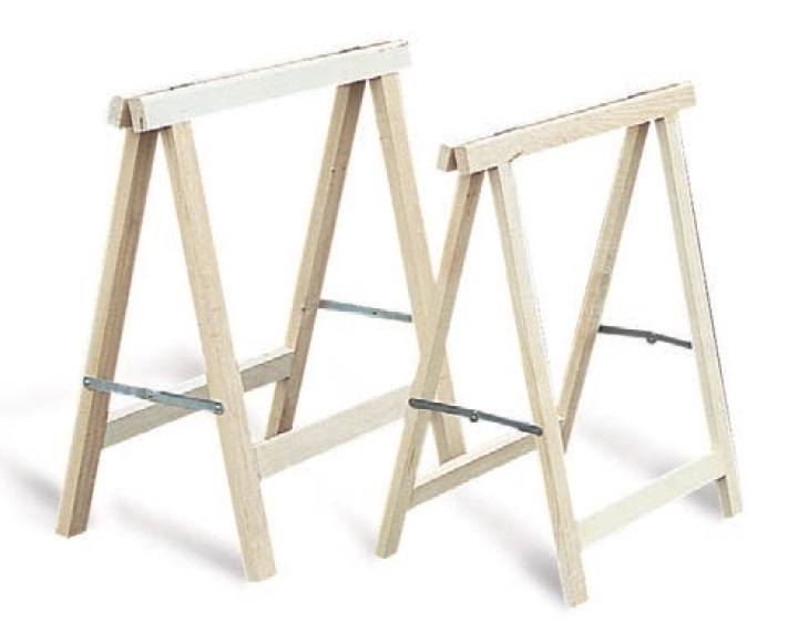 Tréteau pliant bois 75 x 75 cm MERCIER 415