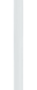 Tringle alu blanc RAL 9016 14 x 1570 mm pour espagnolette TORBEL 04P216P