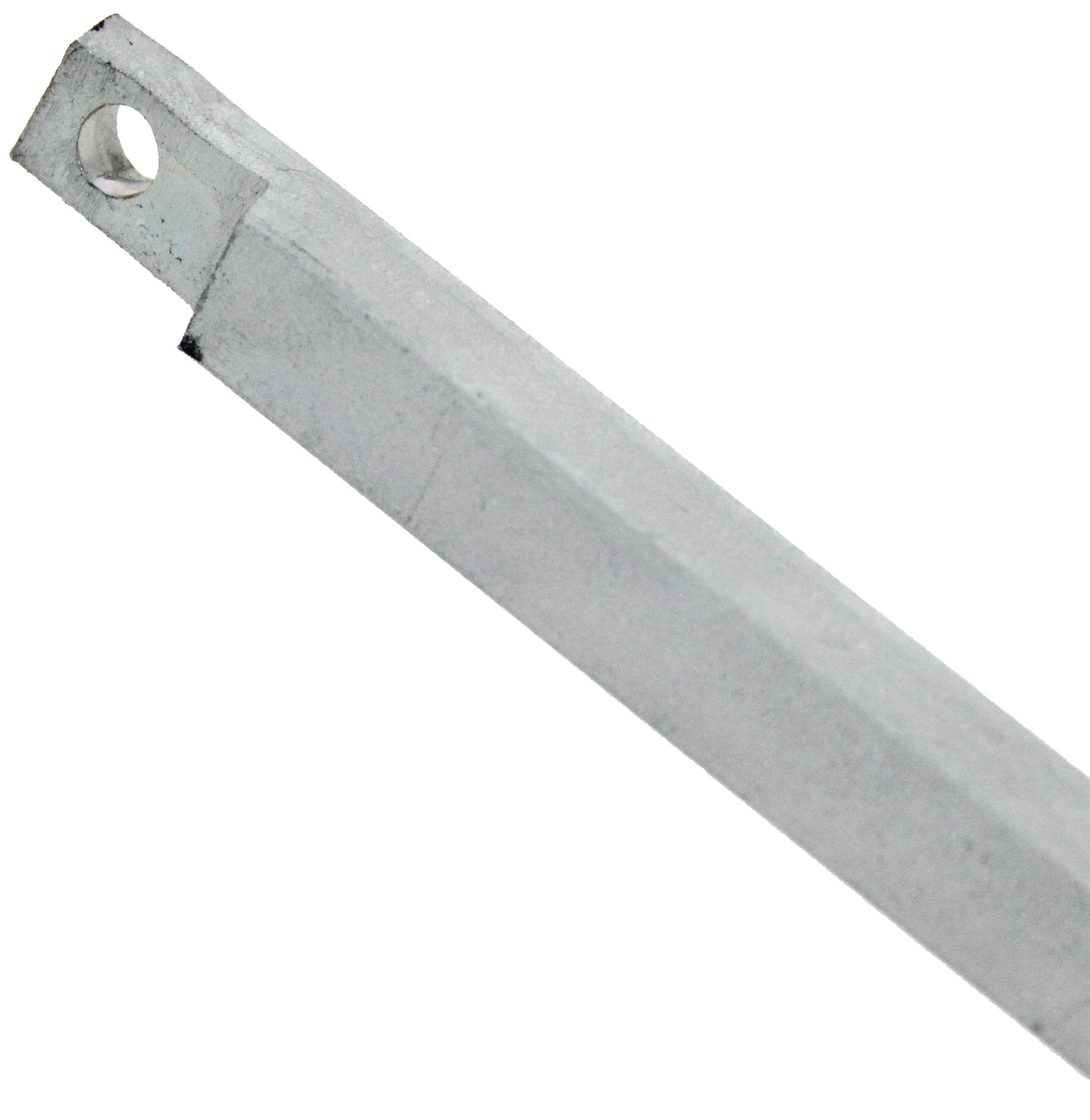 Tringle carré en applique 10 x 10 x 2500 mm acier zingué FUHR VQV10V25