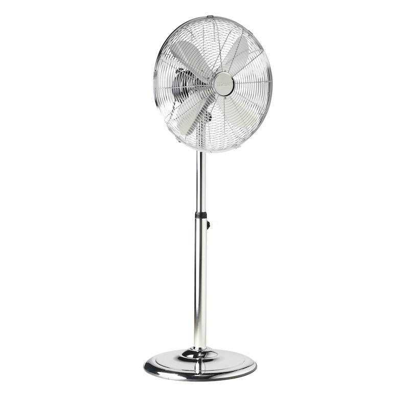 Ventilateur metal sur pied Diamètre 40 cm - Réglable en hauteur 91-128 cm