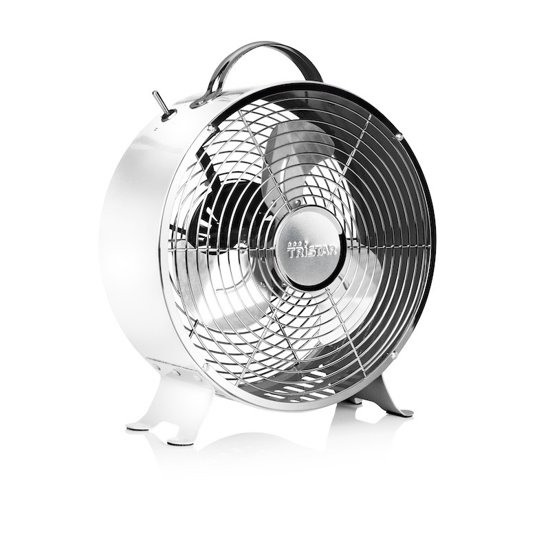 Ventilateur rétro en métal Diamètre 25 cm - 2 positions réglables