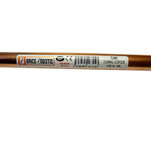 Tube D'Alimentation Cuivre Écroui, Diam.12 X 14 Mm, En Barre De 1 M