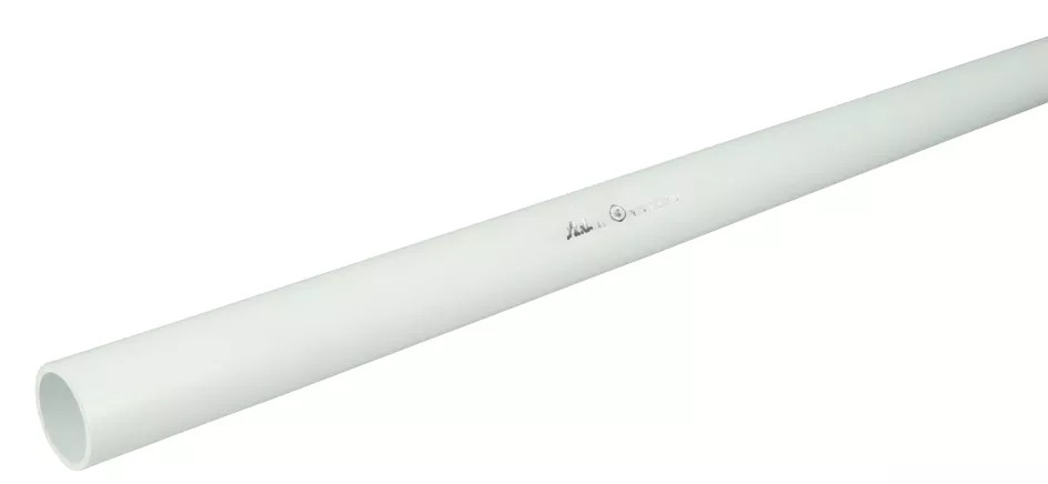 Tube d'évacuation lisse blanche D 40 mm L 2 m NICOLL EU2HW