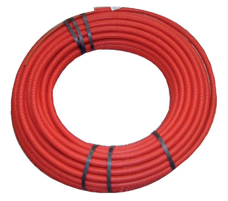 Tube PER pré gainé rouge 50 m 10/12 SOMATHERM 113-12-50A