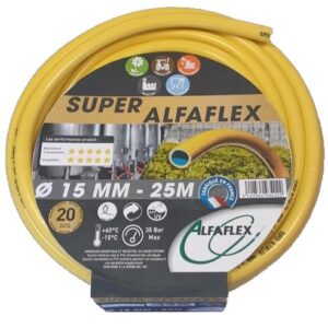 Tuyau d'arrosage diamètre 15 mm longueur 25 m SUPER ALFAFLEX AFSUP15025