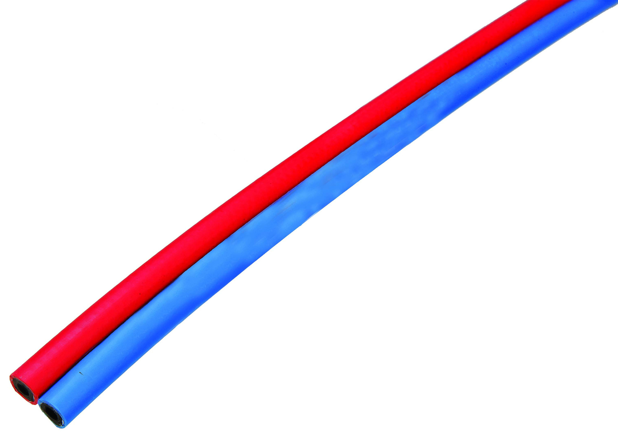 Tuyau de gaz en caoutchouc jumelé diamètre 10 x 16 mm pour oxygène / acetylène, longueur 25 m, 20 bars GCE CHARLEDAVE W000010054