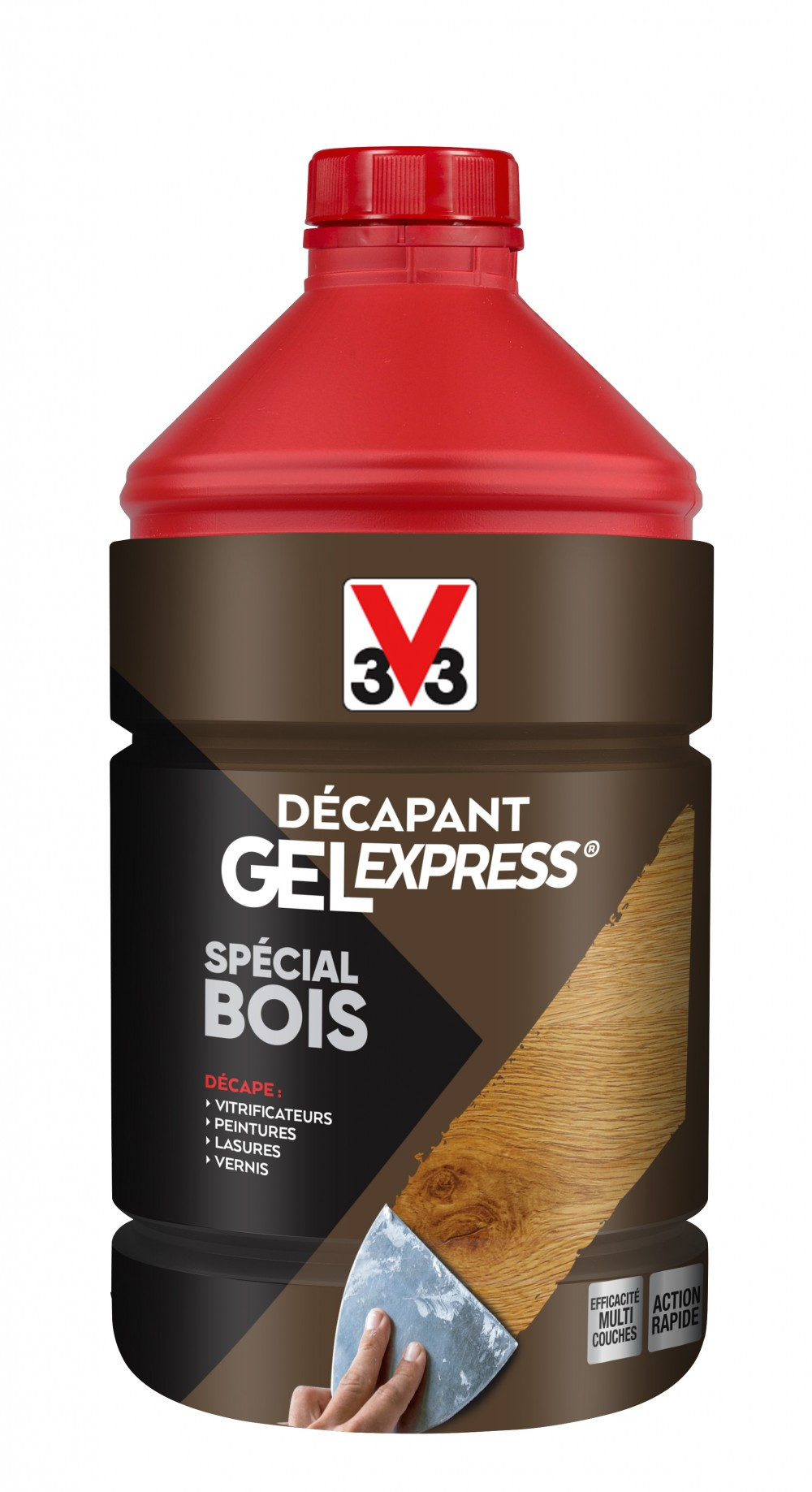 Décapant bois V33 Gel express, 2 l