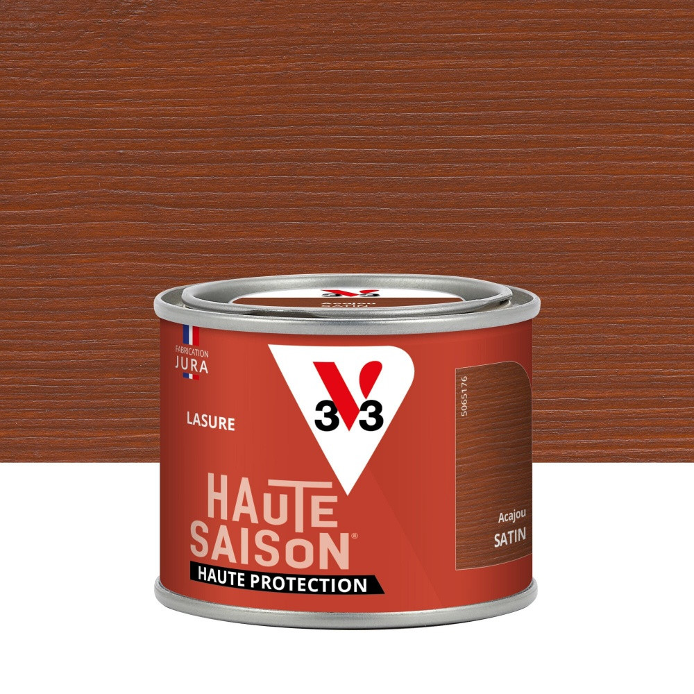 Lasure V33 Haute saison 8 ans acajou satiné 0.125 l