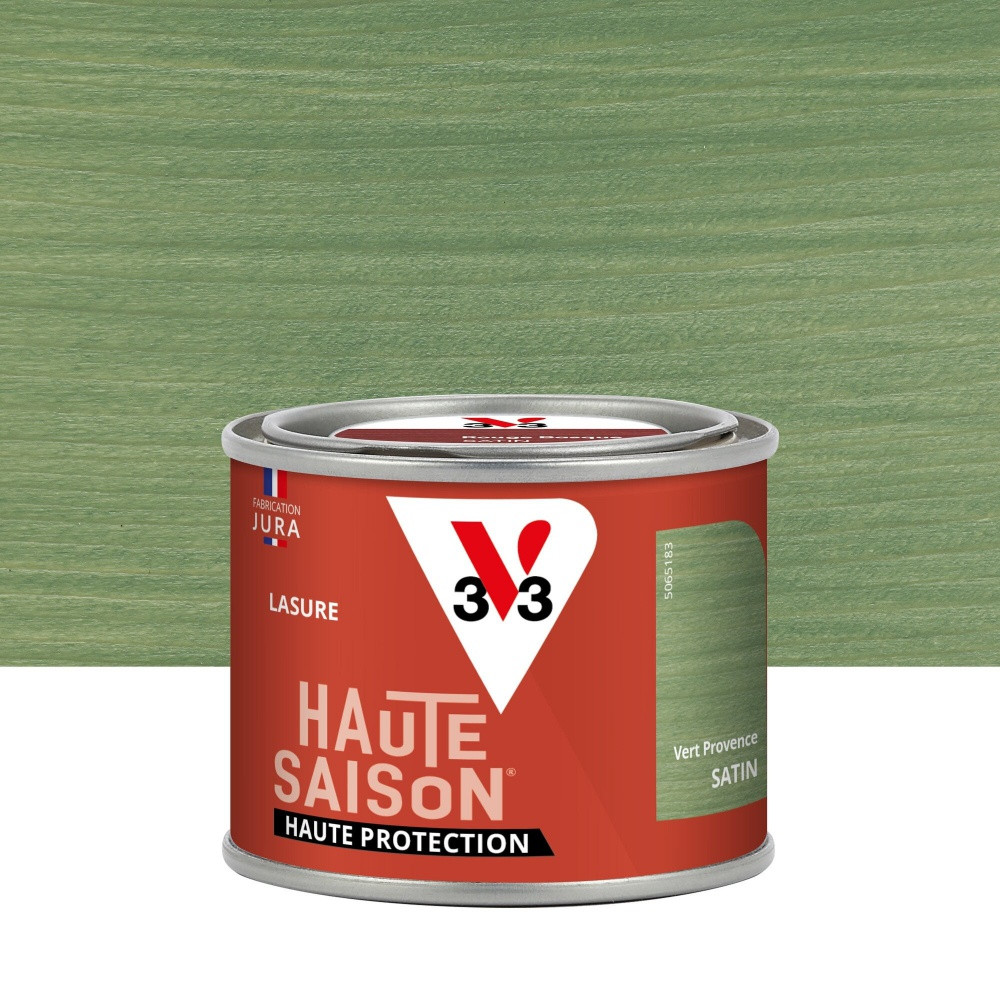 Lasure V33 Haute saison 8 ans vert provence satiné 0.125 l