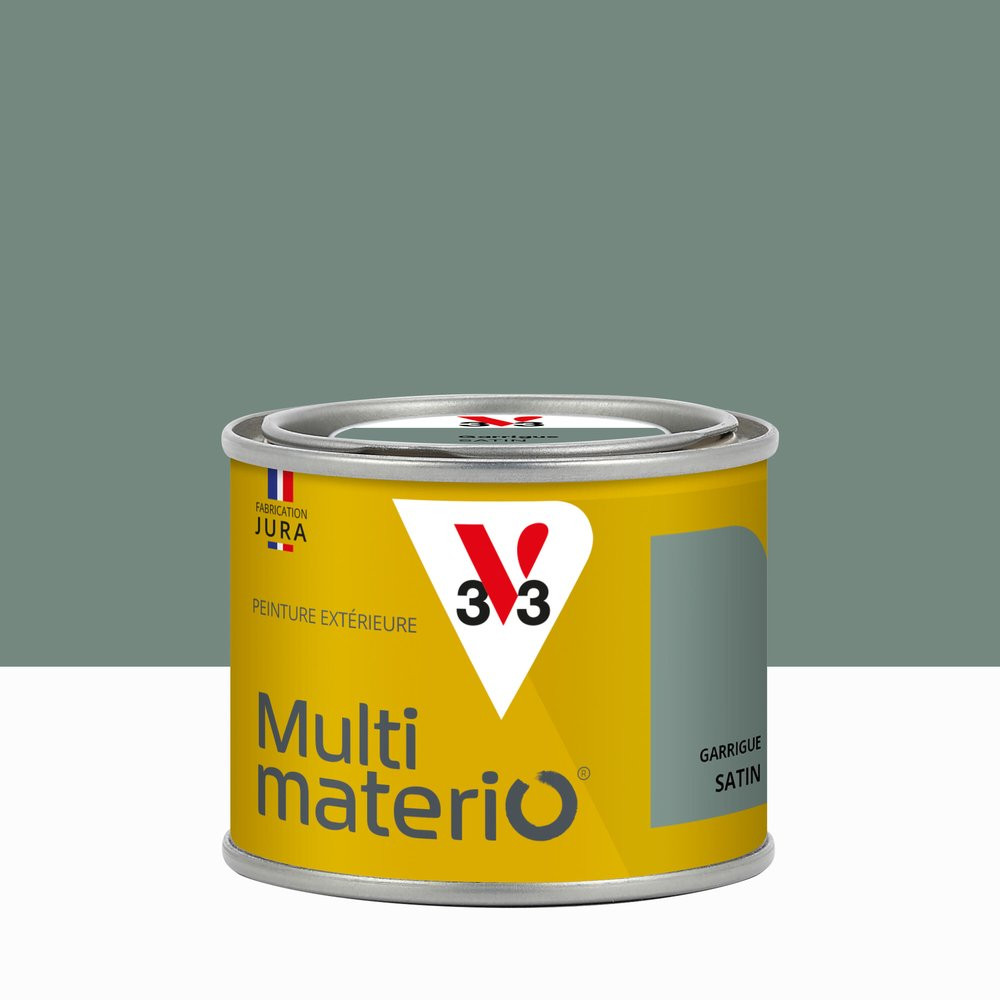 Peinture extérieure bois, fer, plastique V33 garrigue satiné 125ml