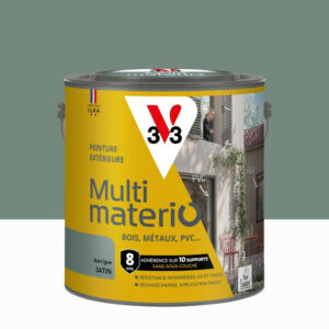 Peinture extérieure bois, fer, plastique V33 garrigue satiné 2L
