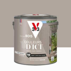 Peinture extérieure bois V33 Couleurs d'ici, beige nature velours 2l