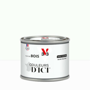 Peinture extérieure bois V33 Couleurs d'ici, blanc ral 9016 velours  0.125l