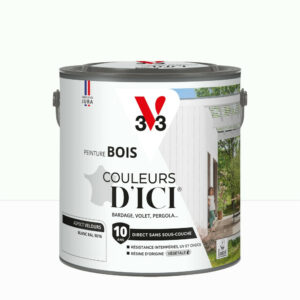 Peinture extérieure bois V33 Couleurs d'ici, blanc ral 9016 velours  2l