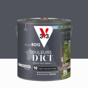 Peinture extérieure bois V33 Couleurs d'ici, bleu encré velours 2l