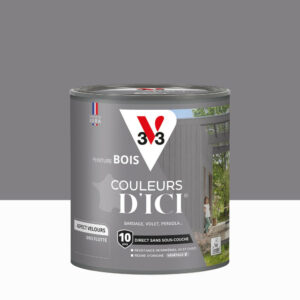 Peinture extérieure bois V33 Couleurs d'ici, gris flotté velours 0.5l